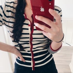 Striped Cardigan